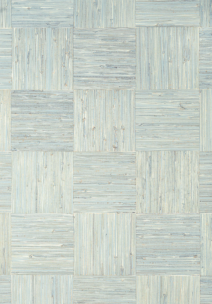 Thibaut MOSAIC WEAVE Aqua Wallpaper