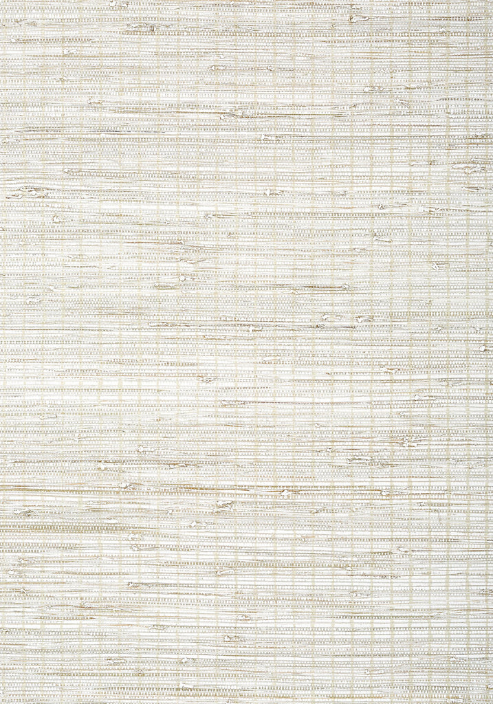 Thibaut SUTTON STRIPE Beige on White Wallpaper