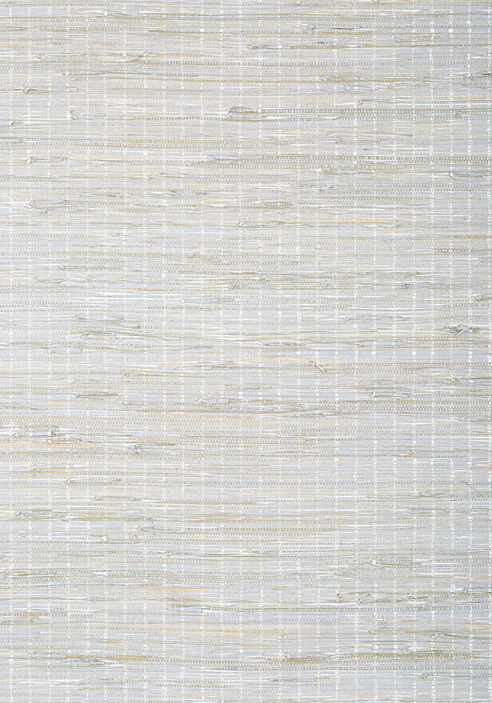 Thibaut SUTTON STRIPE White on Grey Wallpaper