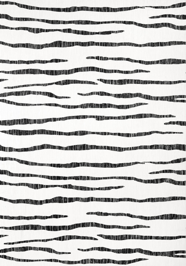 Thibaut SAVANNA Black and White Wallpaper