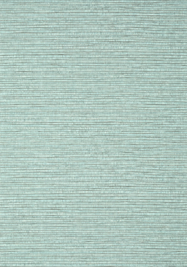 Thibaut WOODY GRASS Aqua and Grey Wallpaper