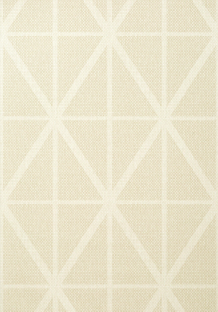 Thibaut CAFE WEAVE TRELLIS Beige Wallpaper