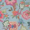 Thibaut Indienne Jacobean Raspberry And Teal Wallpaper