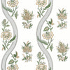 Thibaut Ribbon Floral Green Wallpaper