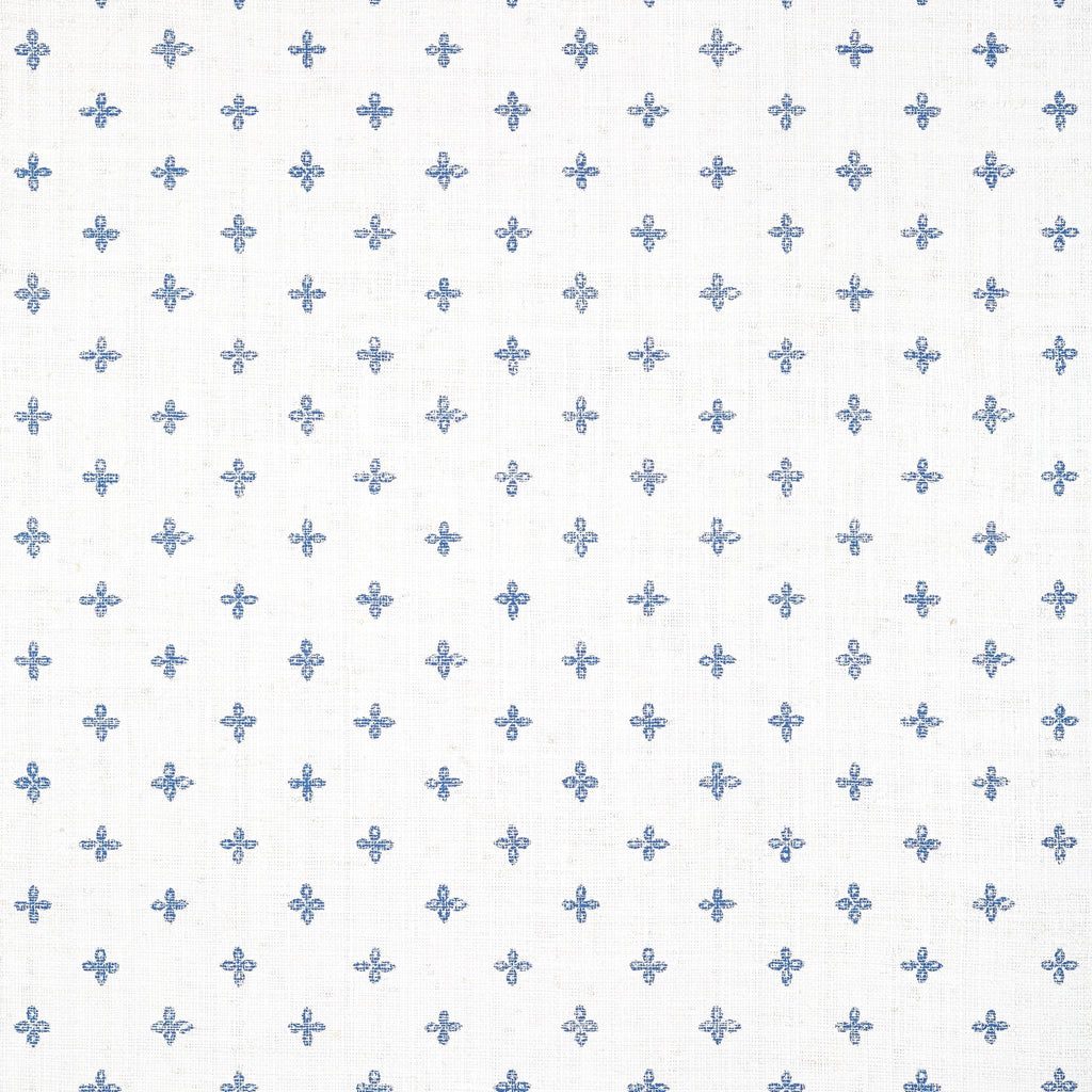 Thibaut BETHANY Navy on White Wallpaper