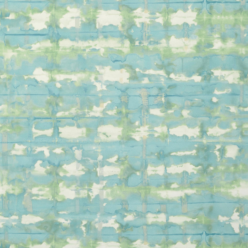 Thibaut ILLUSION Teal and Green Wallpaper