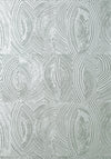 Thibaut Volar Metallic Silver On Smoke Wallpaper