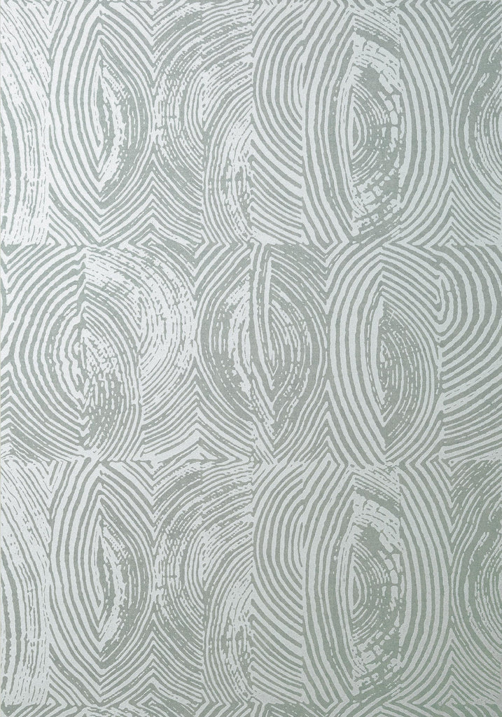 Thibaut VOLAR Metallic Silver on Smoke Wallpaper