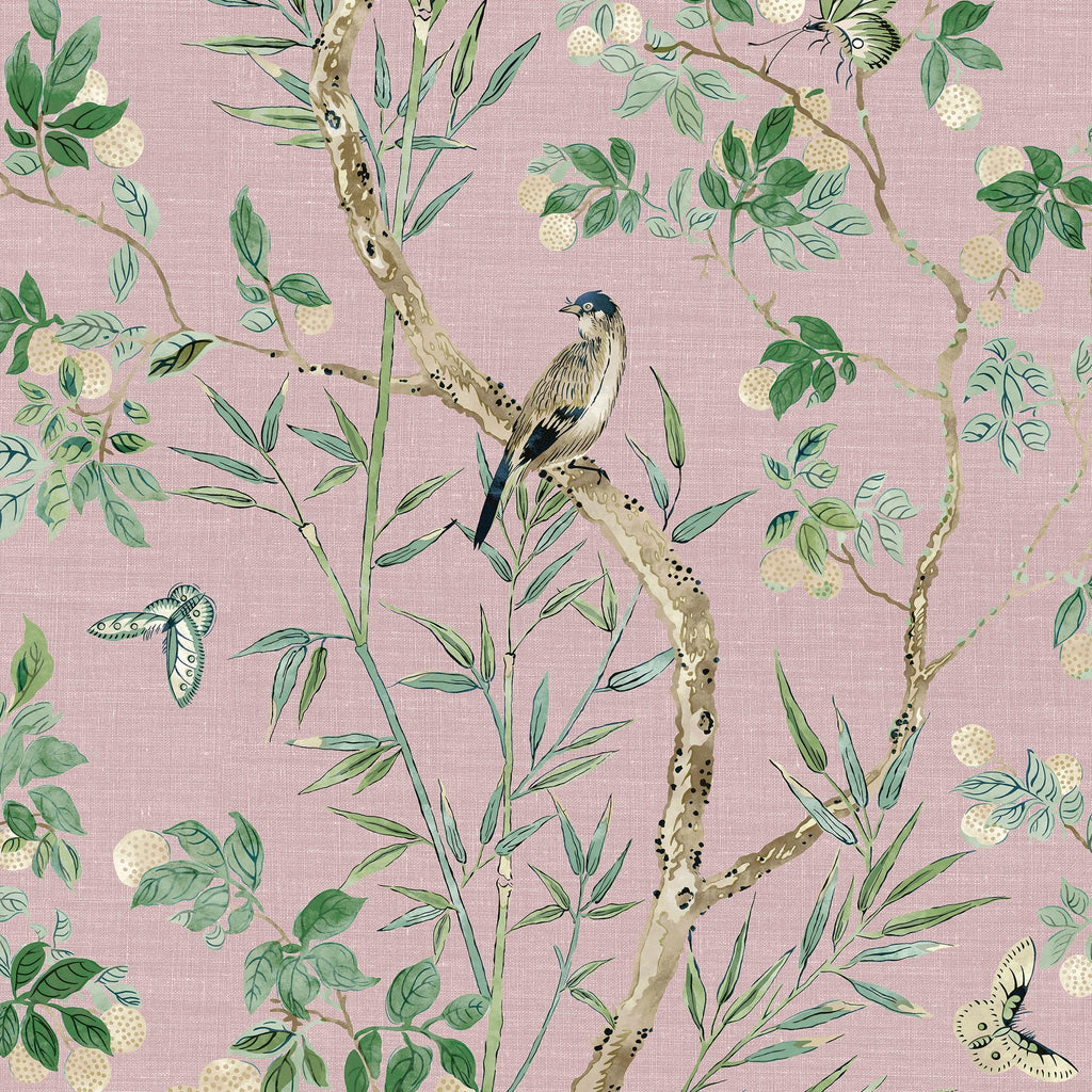 Thibaut CLAIRE Lavender Wallpaper