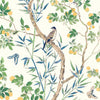 Thibaut Claire Yellow And Navy Wallpaper