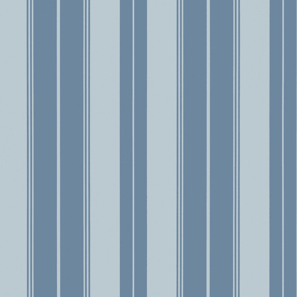 Thibaut NORFOLK STRIPE French Blue Wallpaper