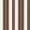 Thibaut Norfolk Stripe Chocolate Brown Wallpaper