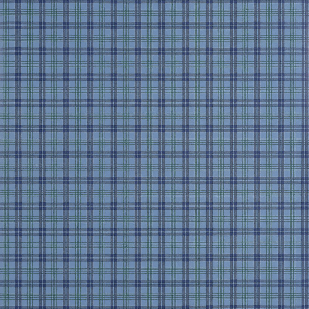 Thibaut HUNTLEY PLAID Navy Wallpaper