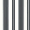 Thibaut Norfolk Stripe Charcoal Black Wallpaper