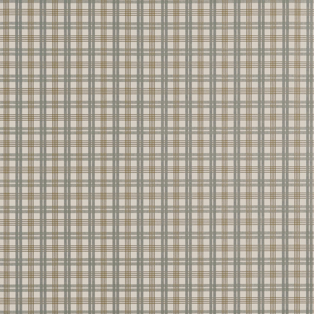 Thibaut HUNTLEY PLAID Grey and Beige Wallpaper