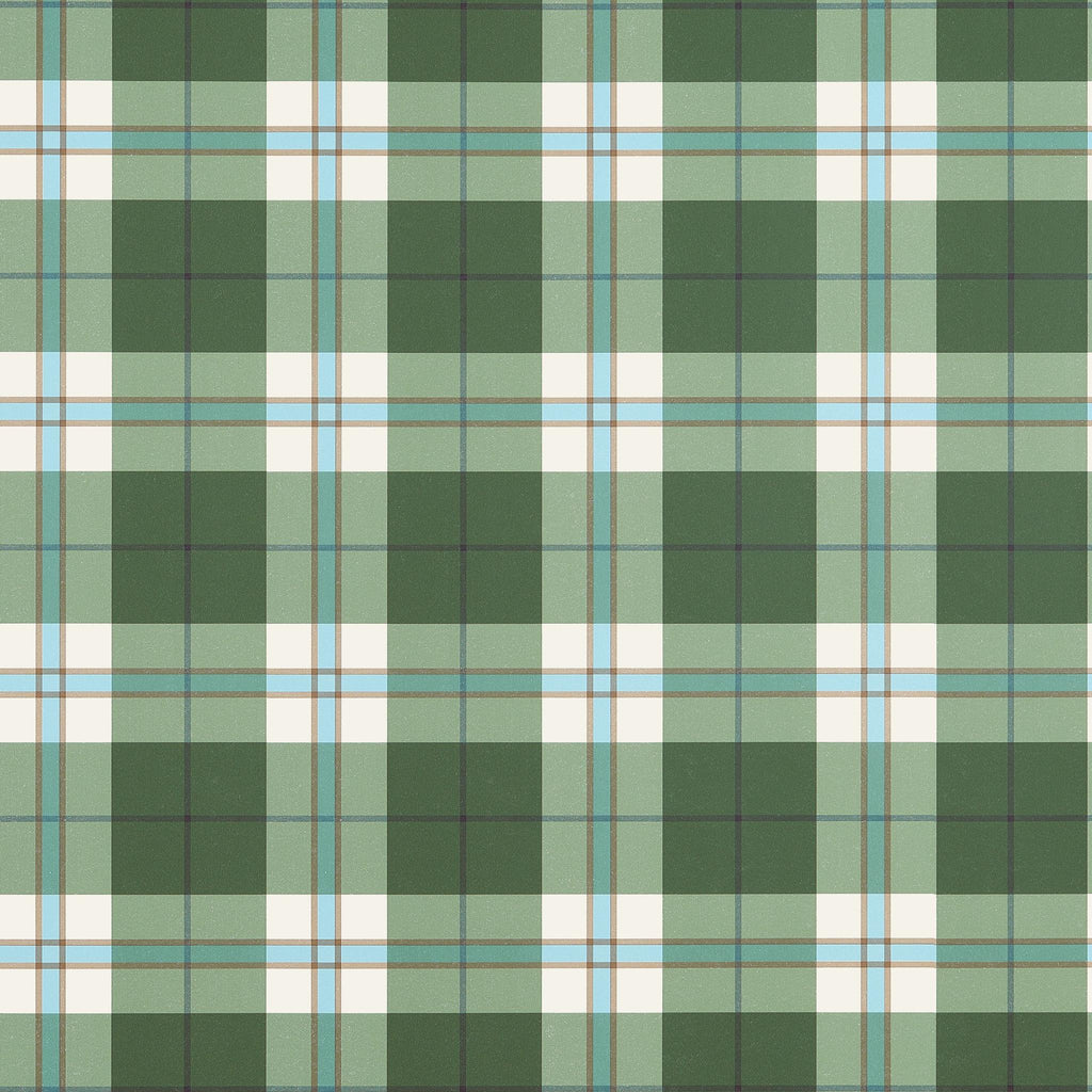 Thibaut DOUGLAS PLAID Green Wallpaper