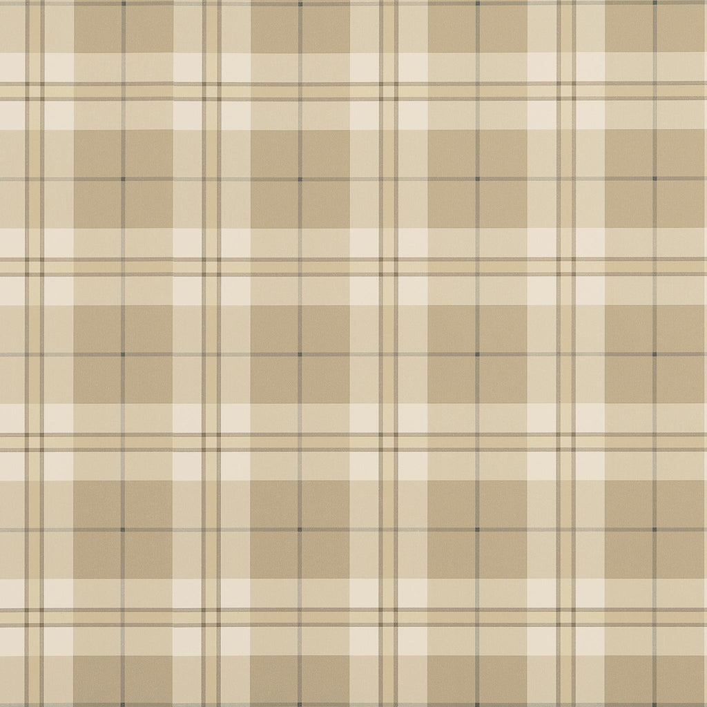 Thibaut DOUGLAS PLAID Camel Wallpaper