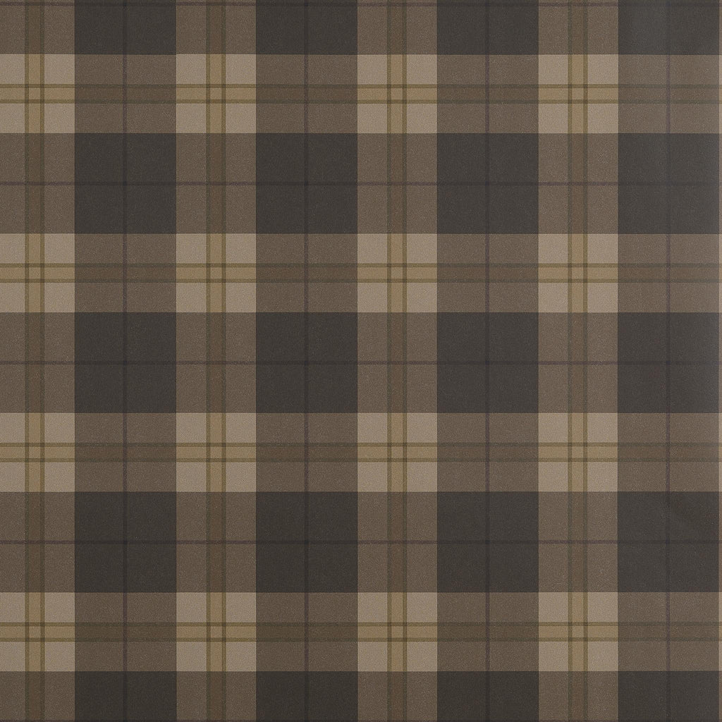 Thibaut DOUGLAS PLAID Brown Wallpaper