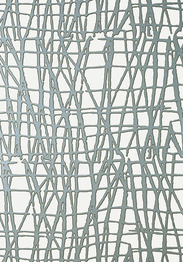 Thibaut MORI Metallic Silver Wallpaper