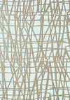 Thibaut Mori Metallic Pewter On Soft Blue Wallpaper