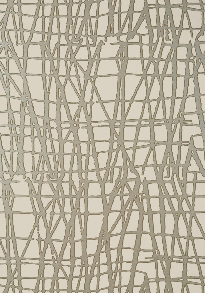 Thibaut MORI Metallic Pewter Wallpaper