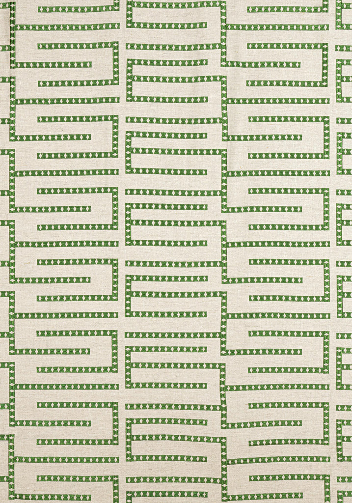 Thibaut ARCHITECT EMBROIDERY Emerald Fabric