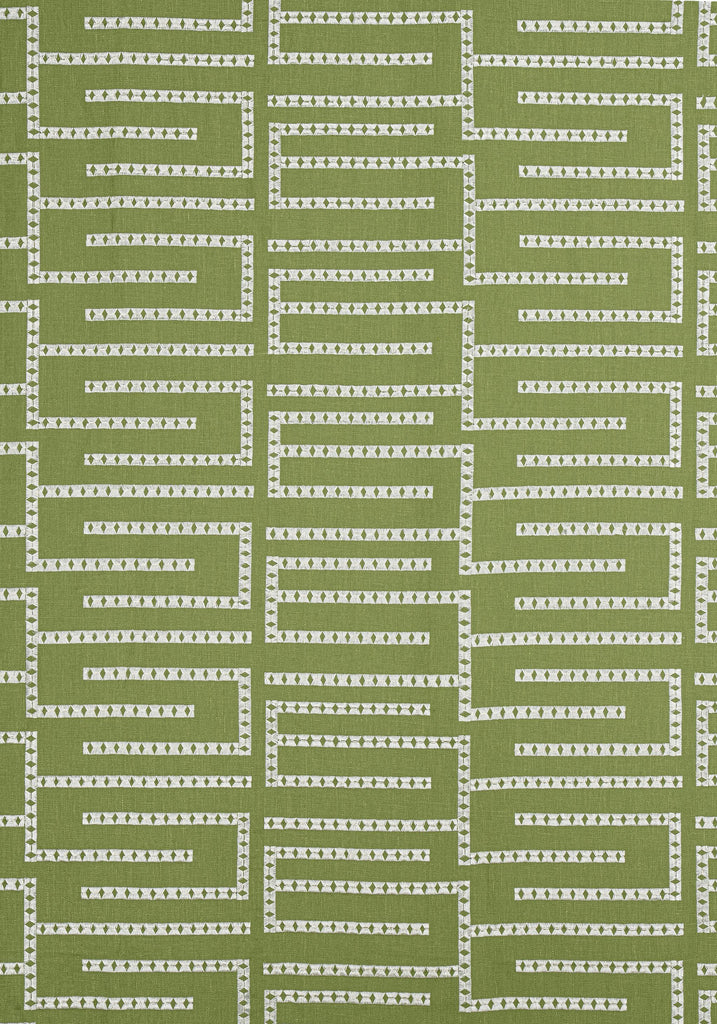 Thibaut ARCHITECT EMBROIDERY Sage Fabric