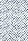 Thibaut Hamilton Embroidery Blue And White Fabric