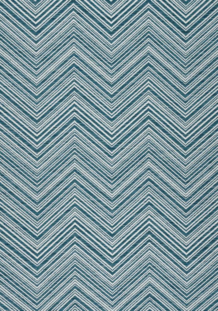 Thibaut MONTI CHEVRON Indigo Fabric