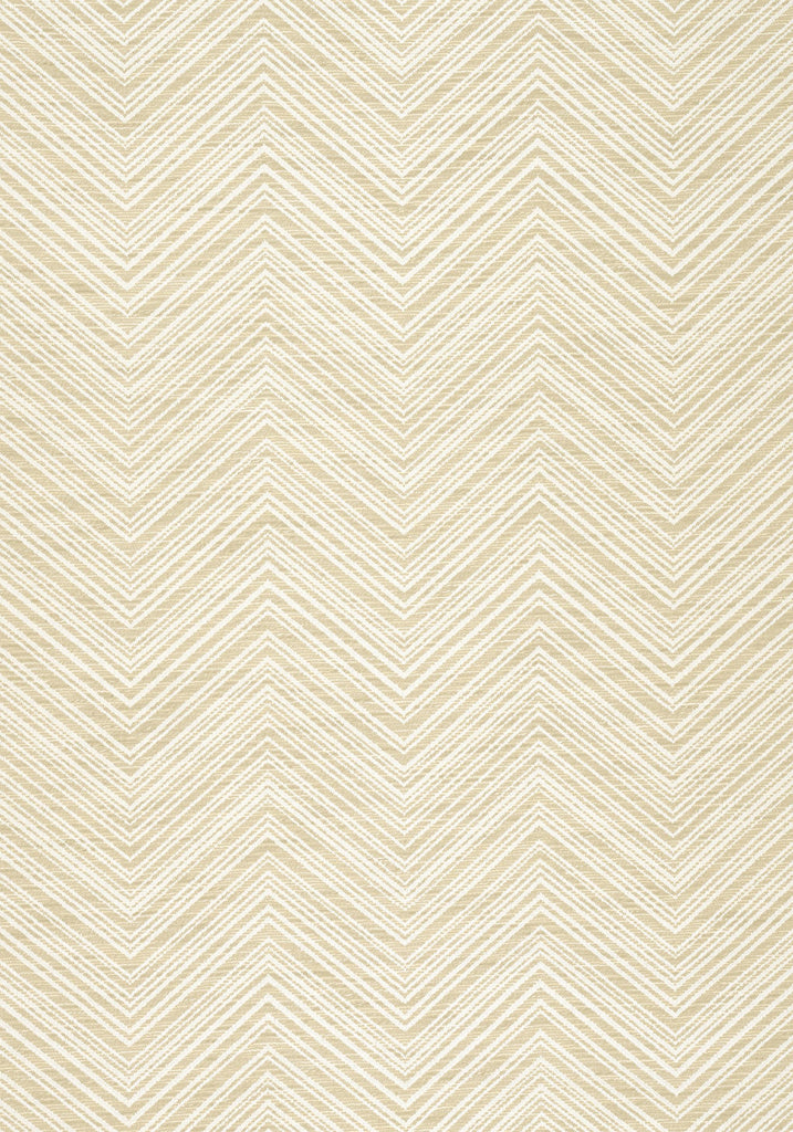 Thibaut MONTI CHEVRON Parchment Fabric