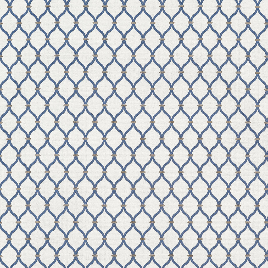 Thibaut CHANDLER Indigo Fabric