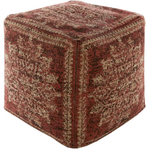 Surya Lendon LDPF-002 18"H x 18"W x 18"D Pouf