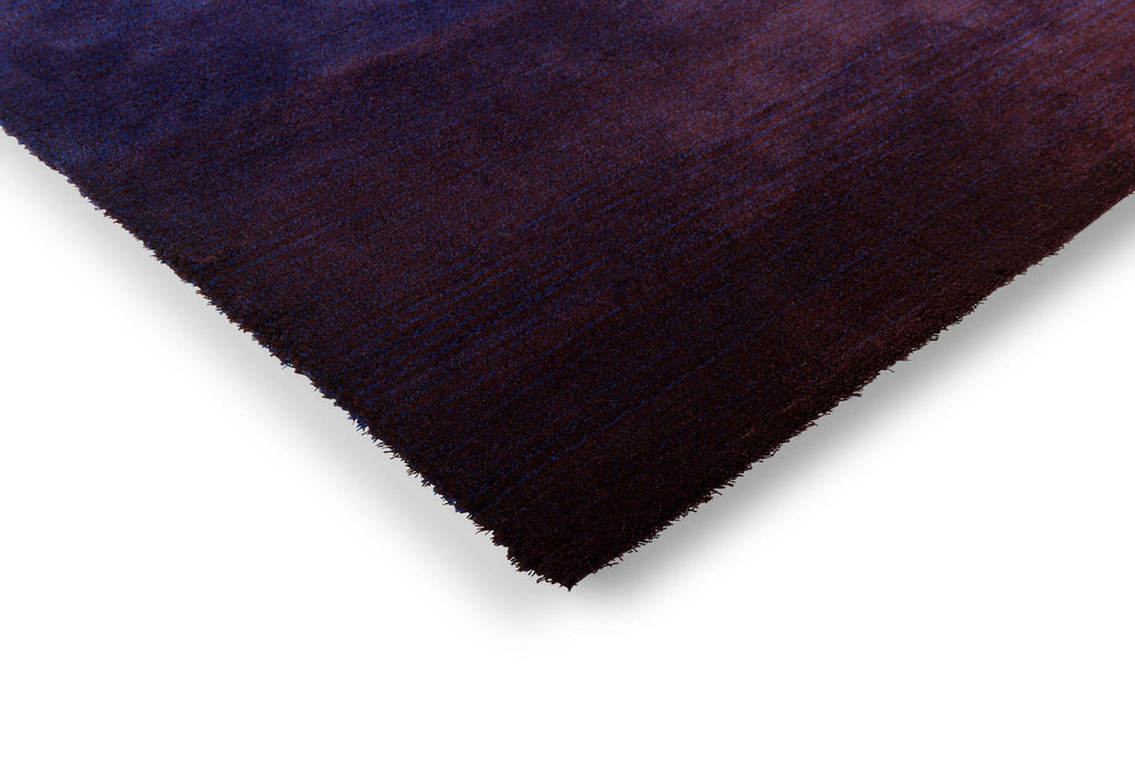 Brink & Campman Shade Low Electric Blue/Aubergine 5'7 x 7'10 Rug