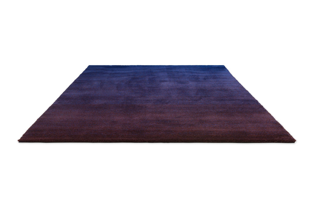 Brink & Campman Shade Low Electric Blue/Aubergine 5'7 x 7'10 Rug