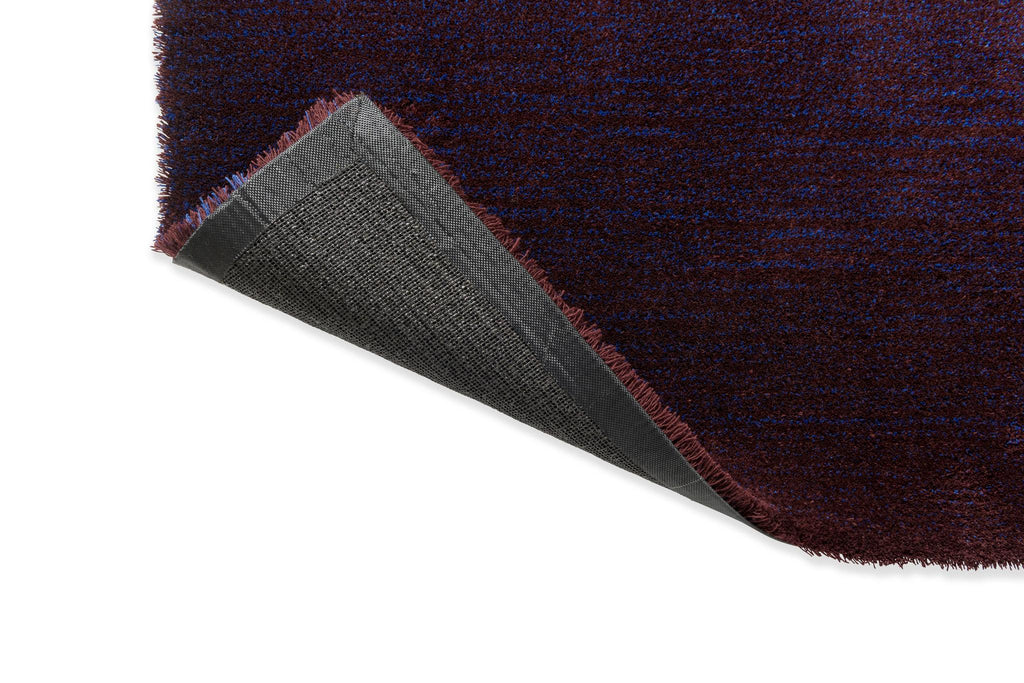 Brink & Campman Shade Low Electric Blue/Aubergine 5'7 x 7'10 Rug