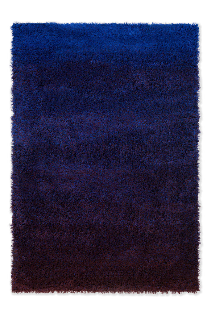 Brink & Campman Shade High Electric Blue/Aubergine 5'7 x 7'10 Rug