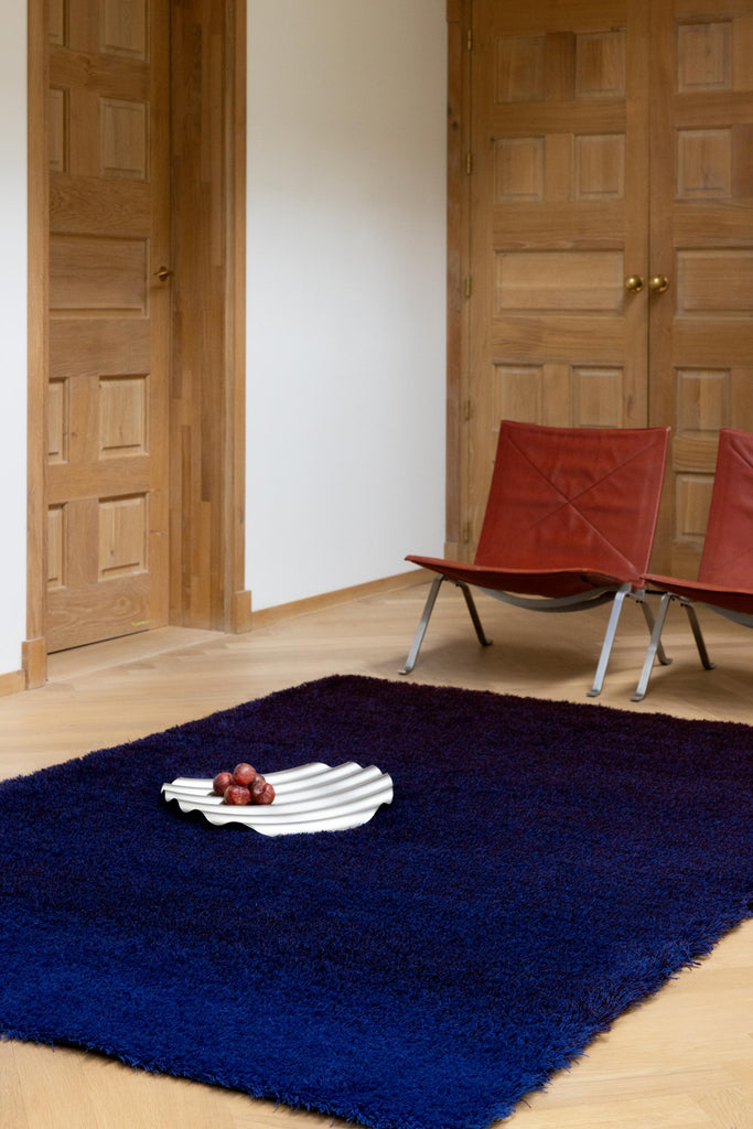 Brink & Campman Shade High Electric Blue/Aubergine 5'7 x 7'10 Rug