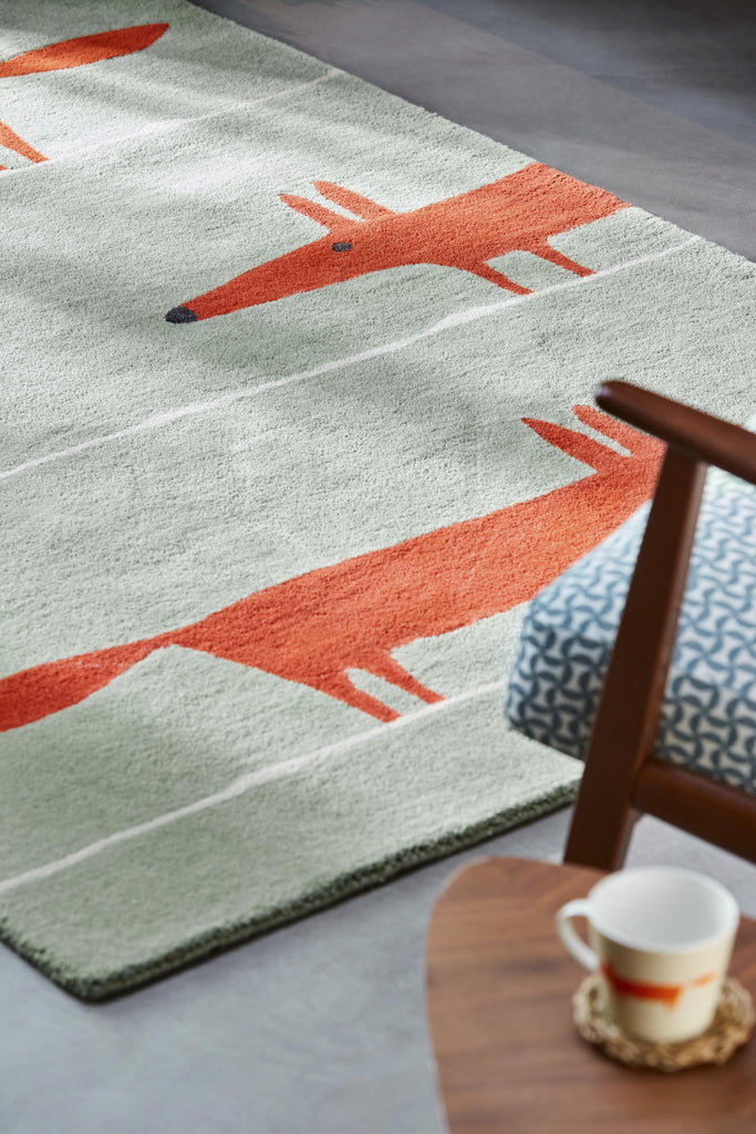 Brink & Campman Mr Fox SCI Mr-Fox-Mint/Poppy 0' x 0' Rug