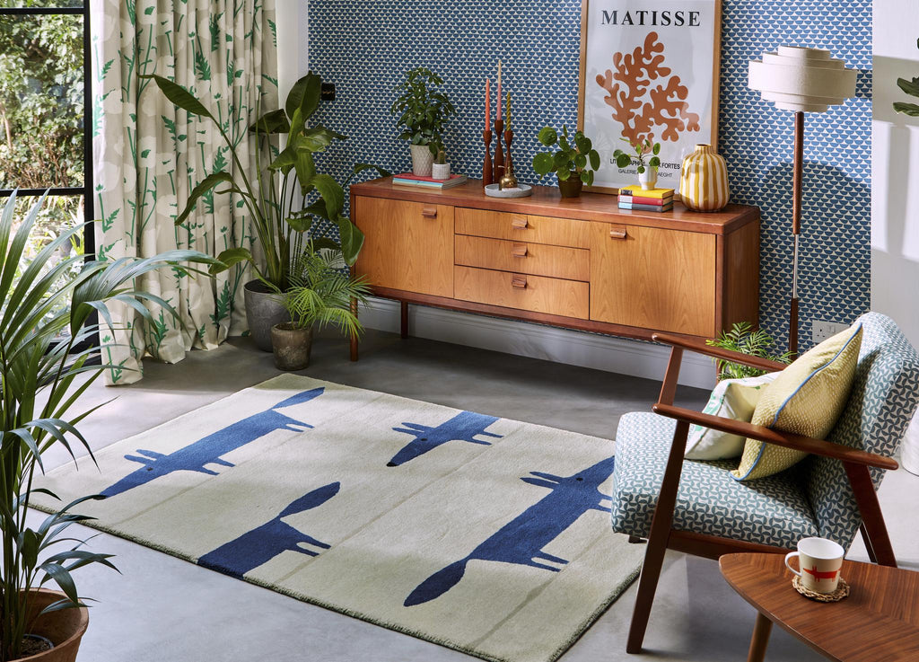 Brink & Campman Mr Fox SCI Mr-Fox-Pebble/Denim 0' x 0' Rug