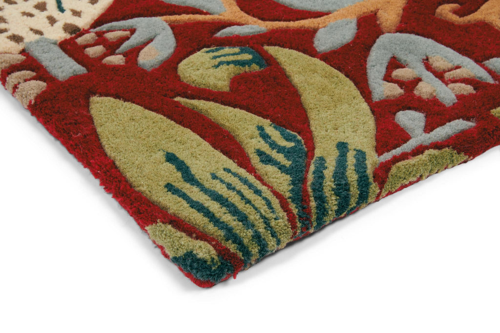 Brink & Campman Strawberry-Thief MOR -Crimson 4'7 x 6'7 Rug