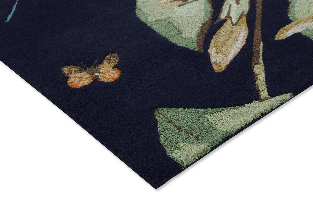 Brink & Campman Hummingbird WW  Navy 3'9 x 5'9 Rug