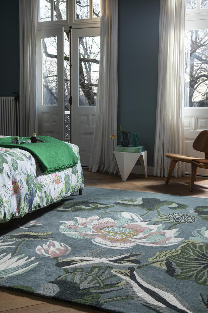 Brink & Campman Waterlily WW -Midnight Pond 5'7 x 7'10 Rug