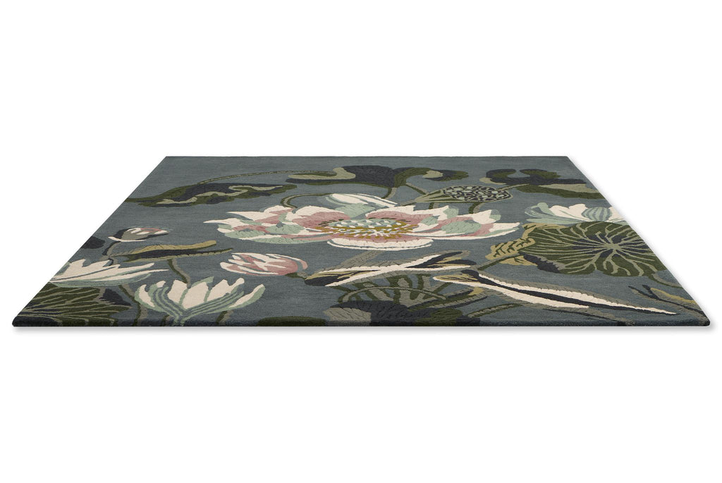 Brink & Campman Waterlily WW -Midnight Pond 5'7 x 7'10 Rug