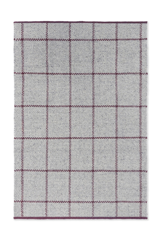 Brink & Campman Craft Matter Check Ash/Stone Red 4'7 x 6'7 Rug