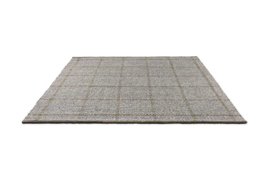 Brink & Campman Craft Matter Check Slate/Olive 4'7 x 6'7 Rug