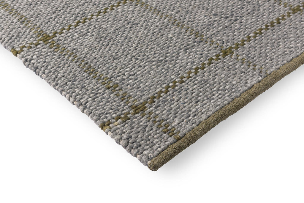 Brink & Campman Craft Matter Check Slate/Olive 4'7 x 6'7 Rug