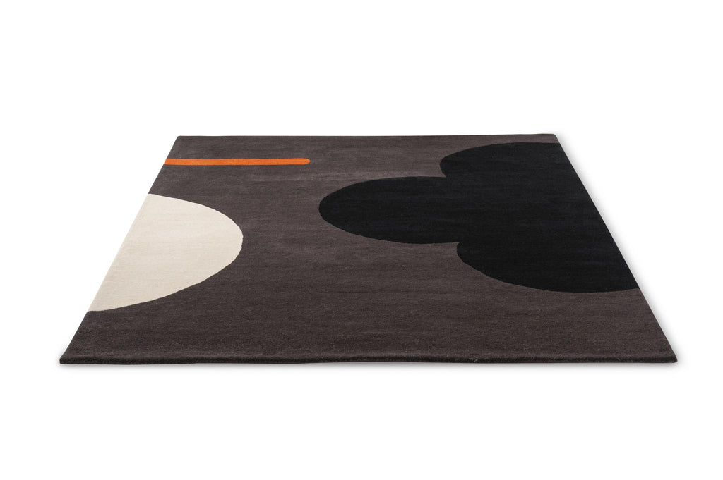 Brink & Campman Geo Flower OR  Graphite 3'9 x 5'9 Rug