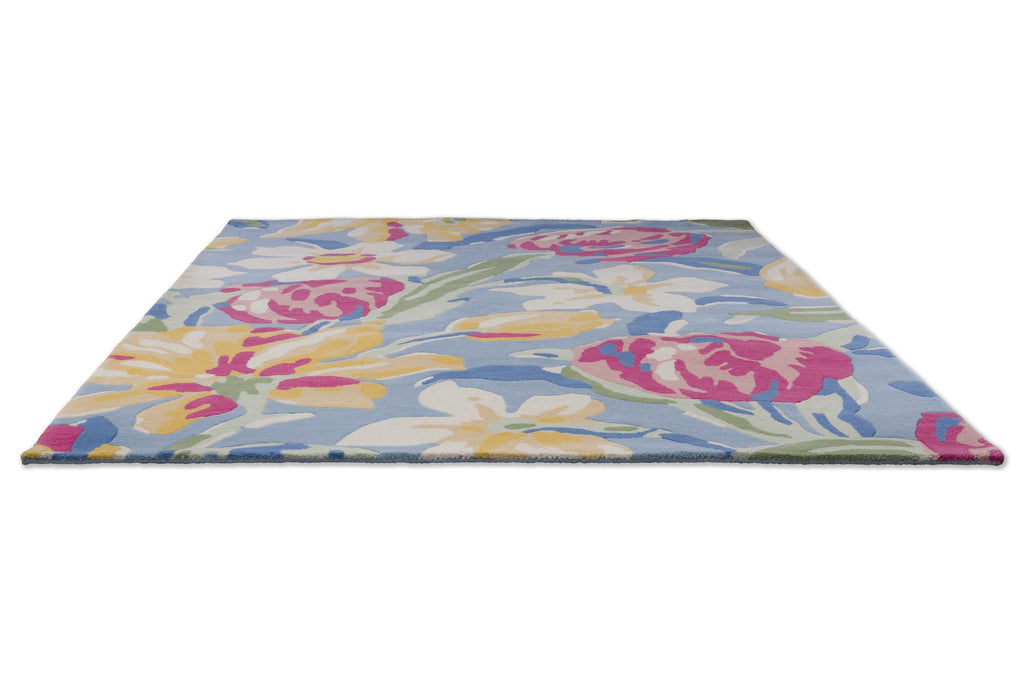 Brink & Campman Tulips LA  China Blue 5'7 x 7'10 Rug