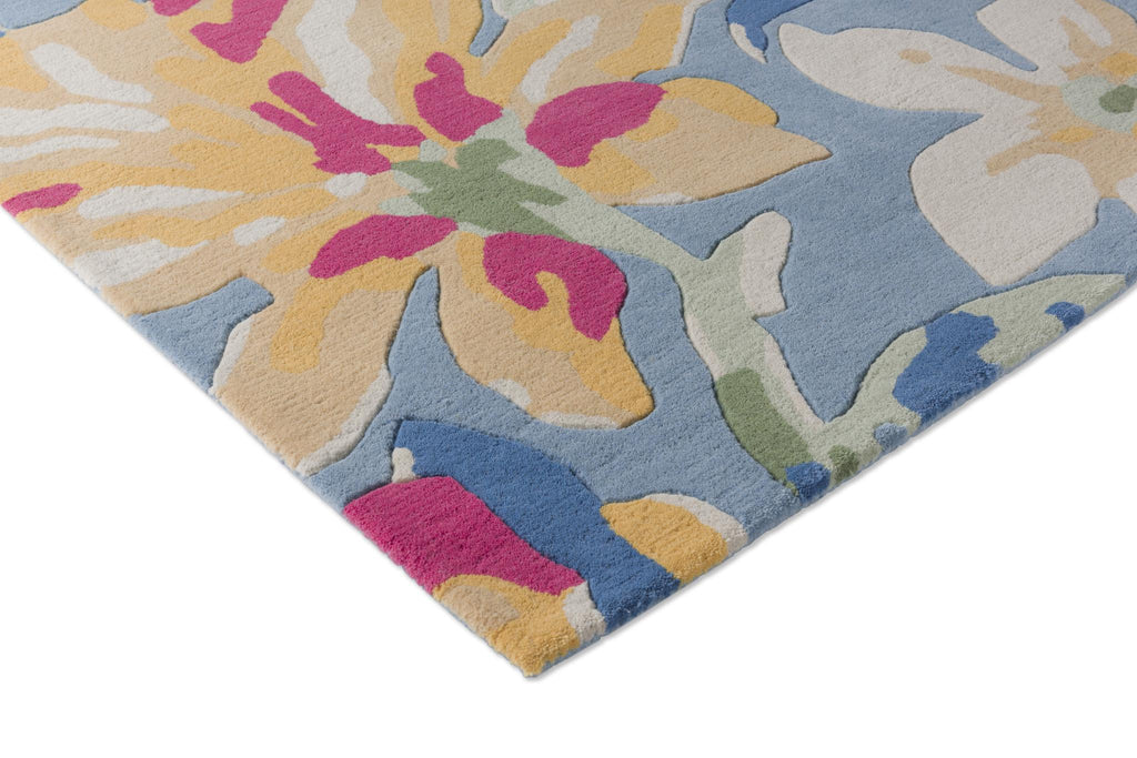 Brink & Campman Tulips LA  China Blue 5'7 x 7'10 Rug