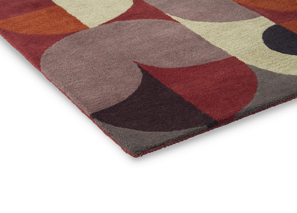 Brink & Campman Decor Cosmo-Red Pale Green 4'7 x 6'7 Rug